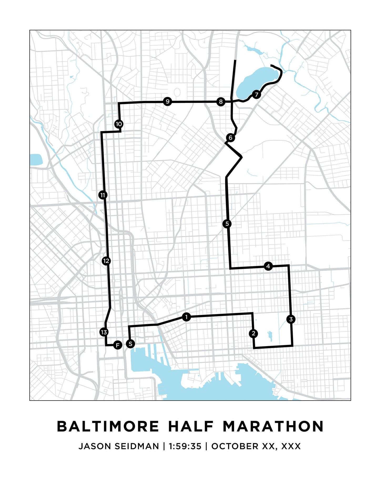 Baltimore Half Marathoner Print