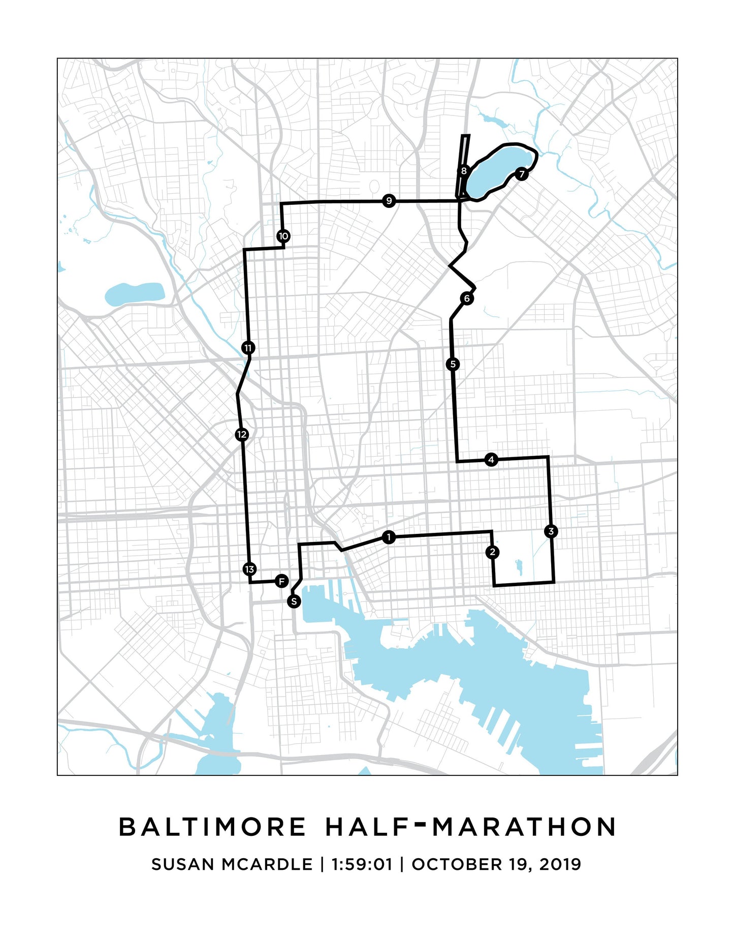 Baltimore Half Marathoner Print