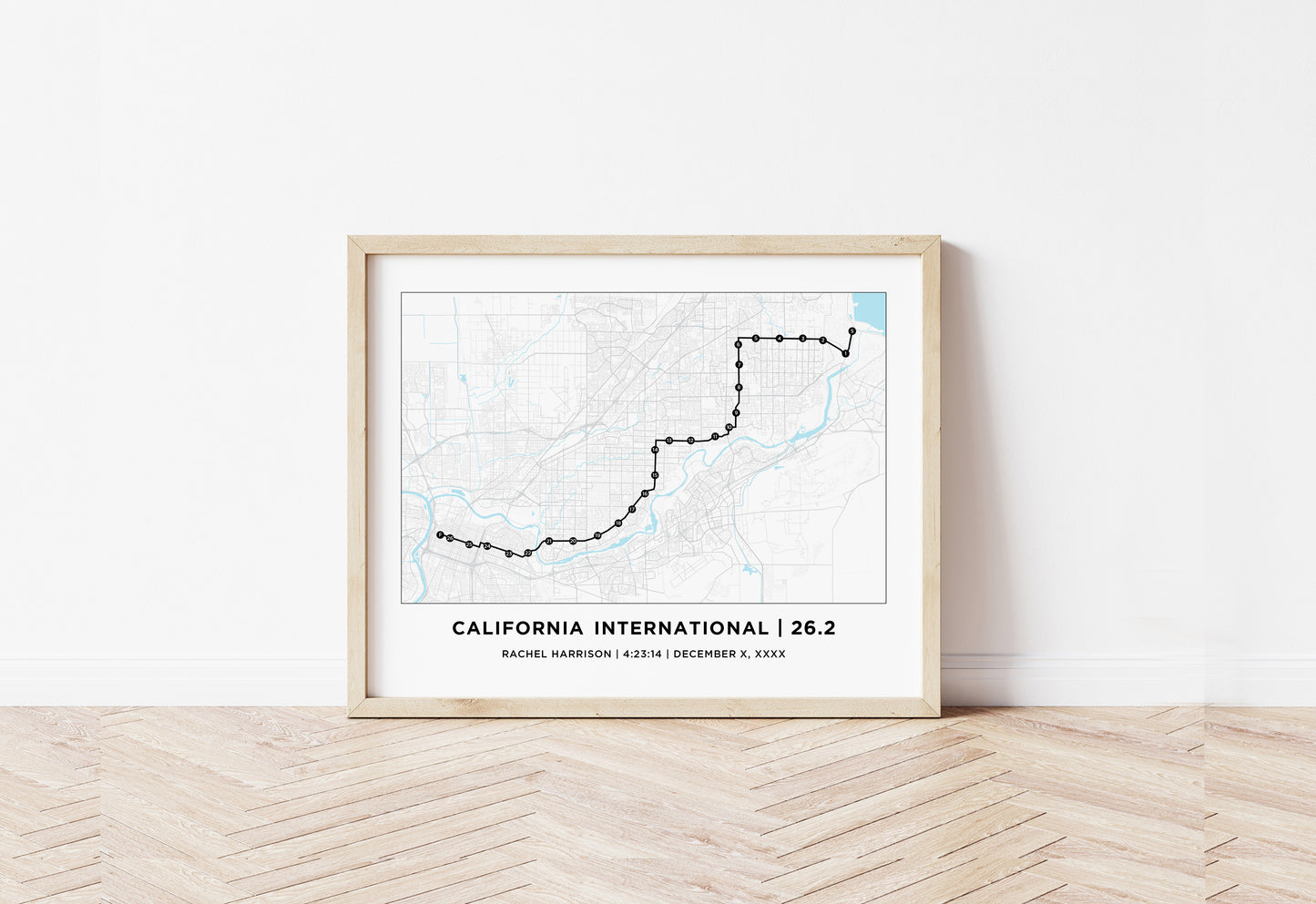 Personalized Race map for the CIM Marathon