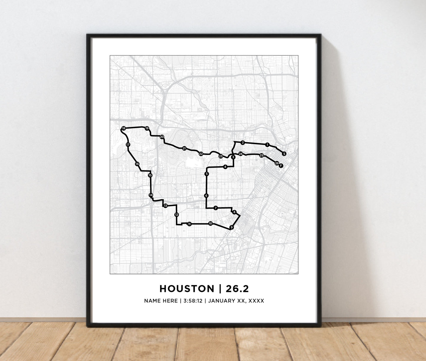 Houston 26.2 Marathoner Print