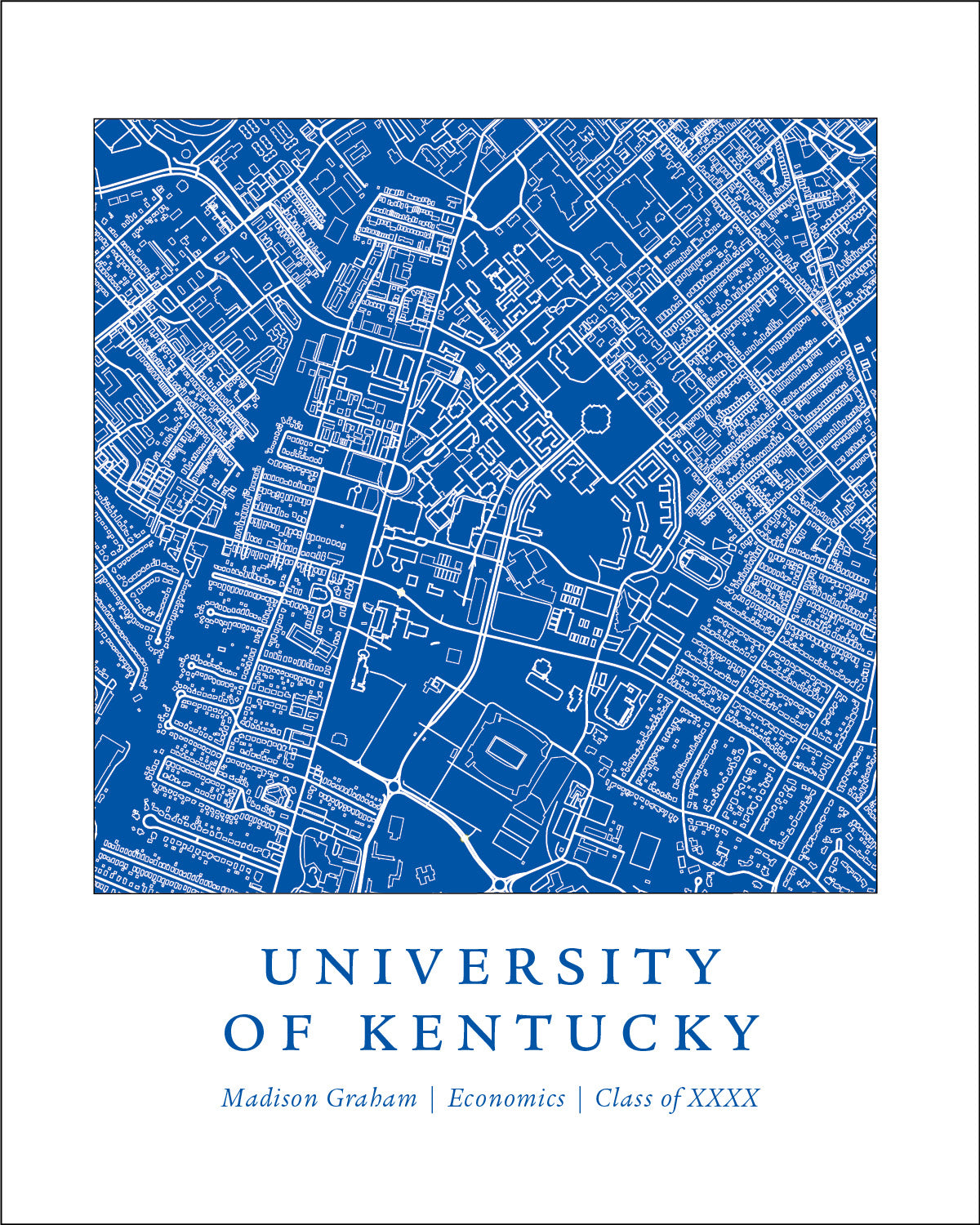 University of Kentucky Campus Print