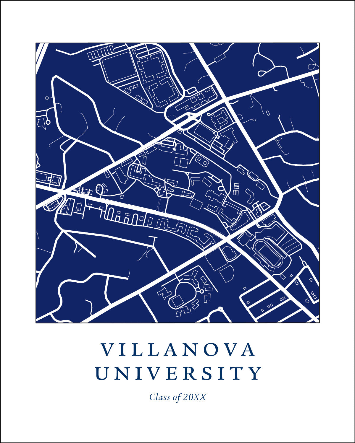 Villanova University Campus Print