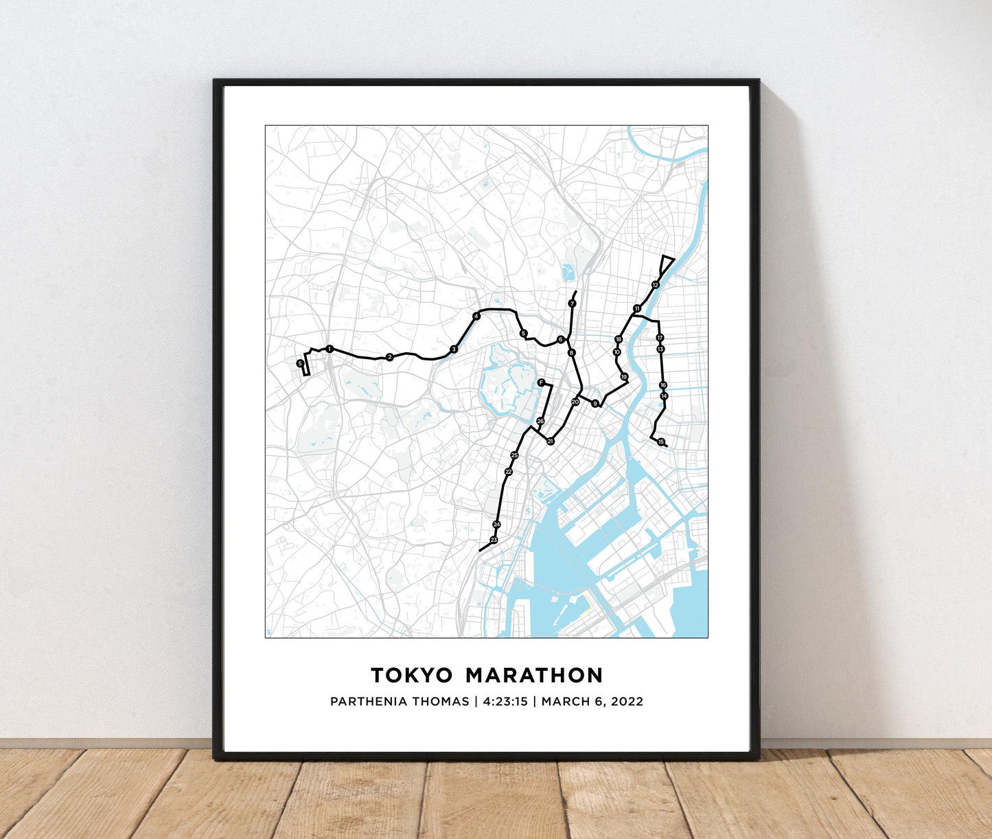Tokyo 26.2 Marathoner Course Map