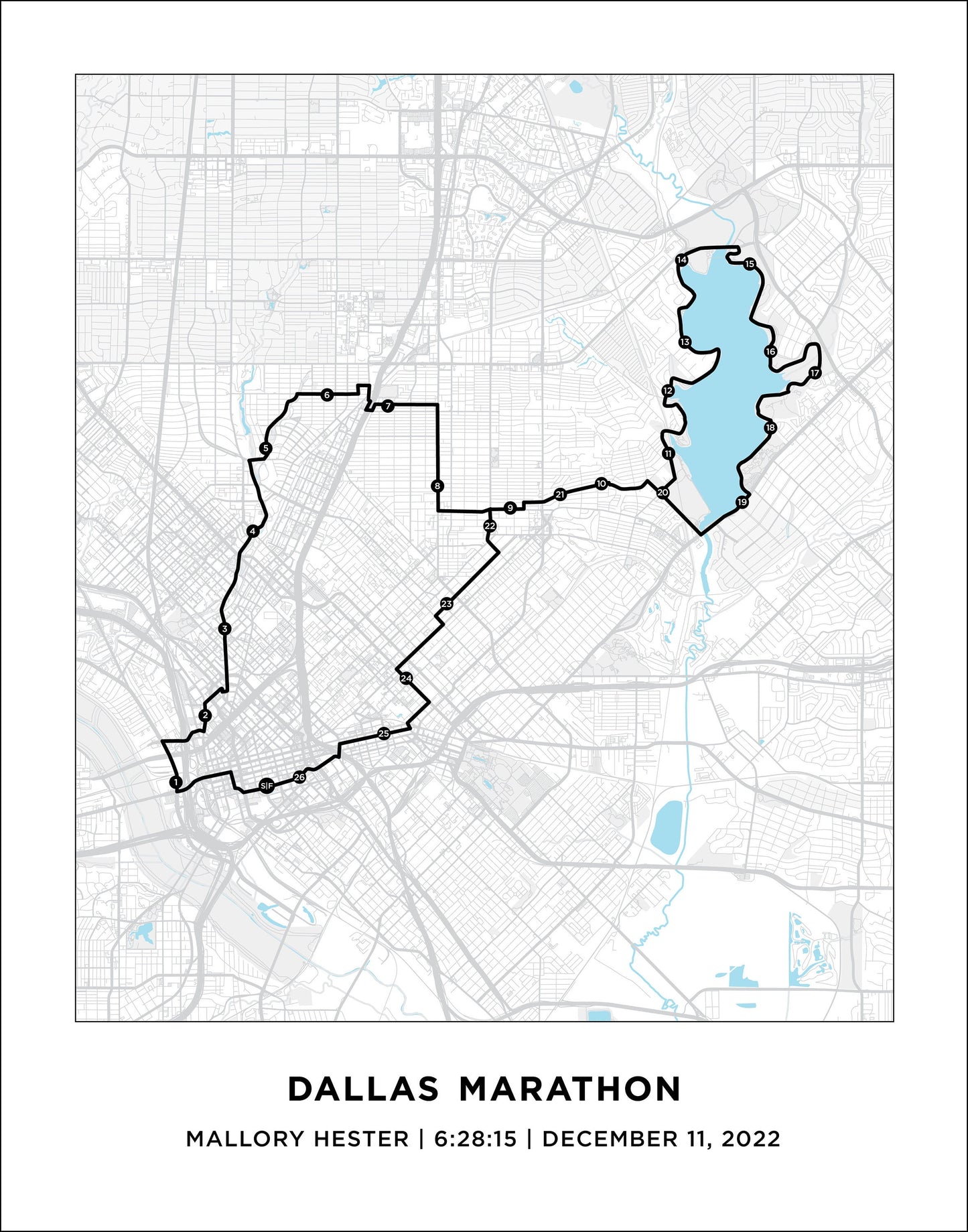 Dallas Marathoner Print
