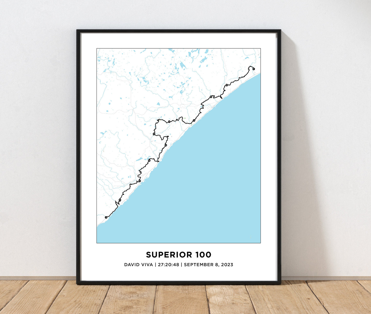 Superior 100 Trail Race Course Map