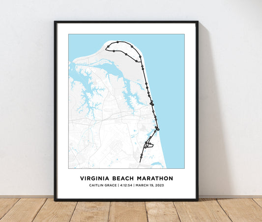 Virginia Beach 26.2 Marathoner Course Map