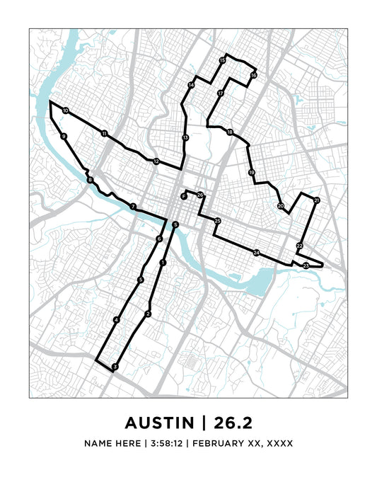 Austin 26.2 Marathoner Print