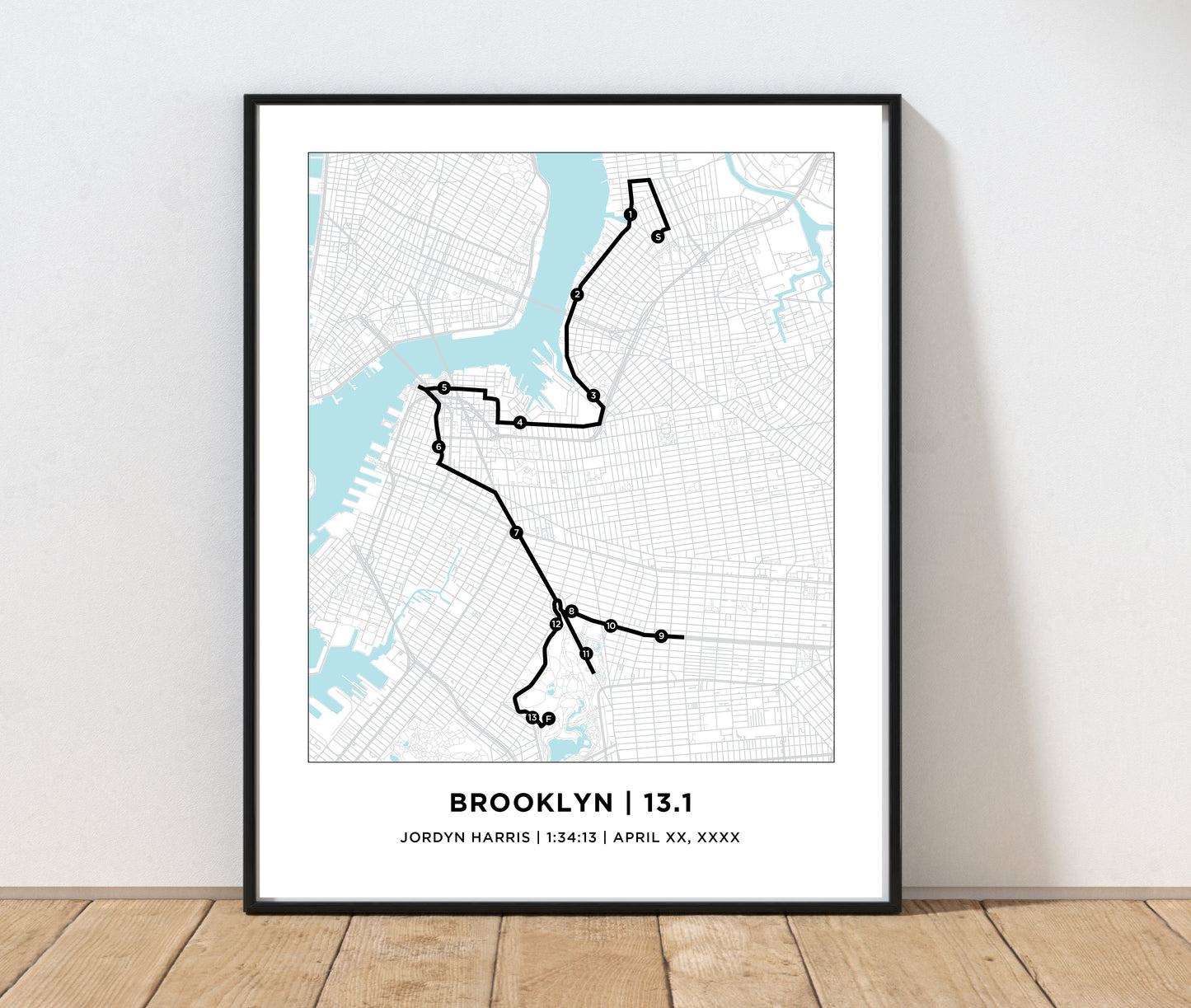 Brooklyn 13.1 Print Half Marathoner