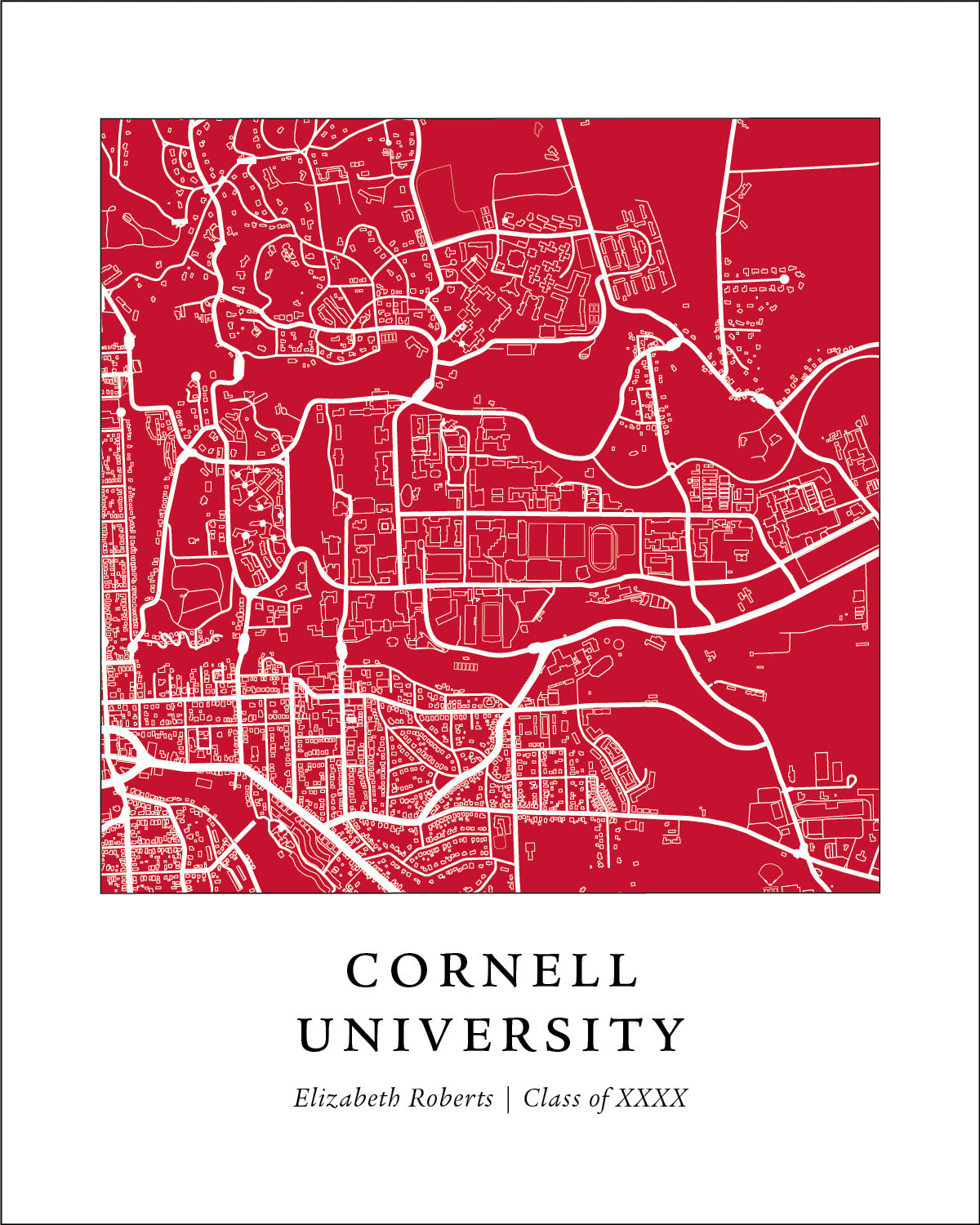 Cornell University Campus Print