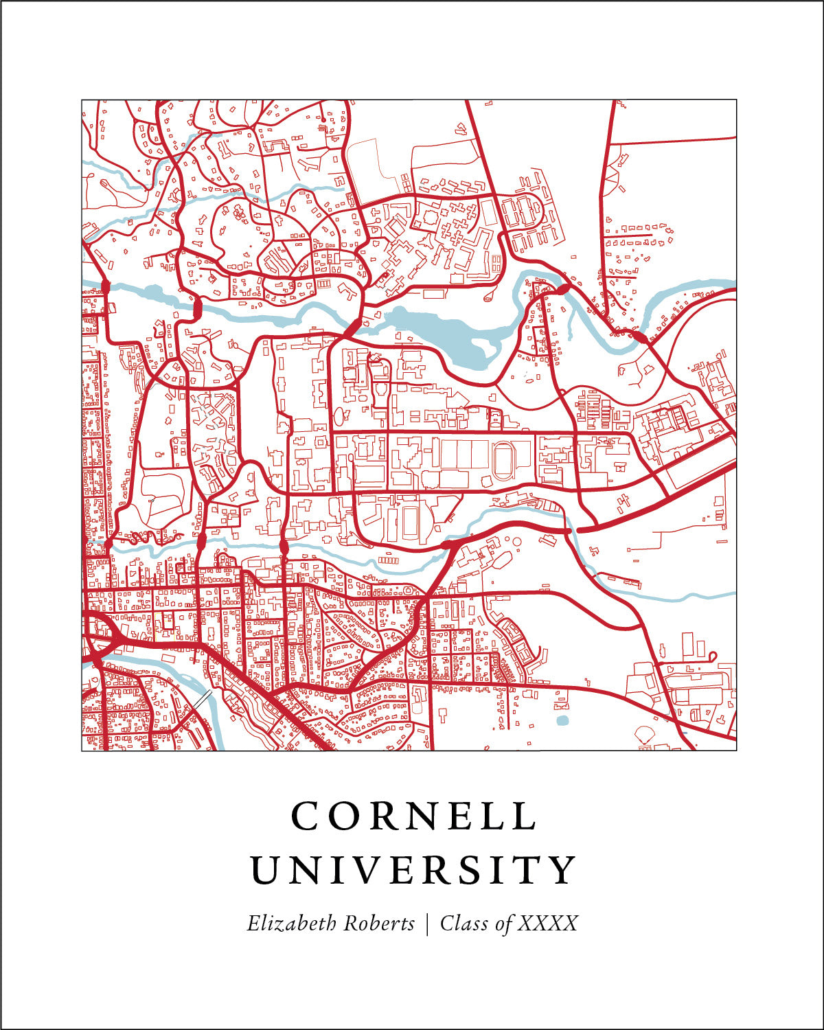 Cornell University Campus Print