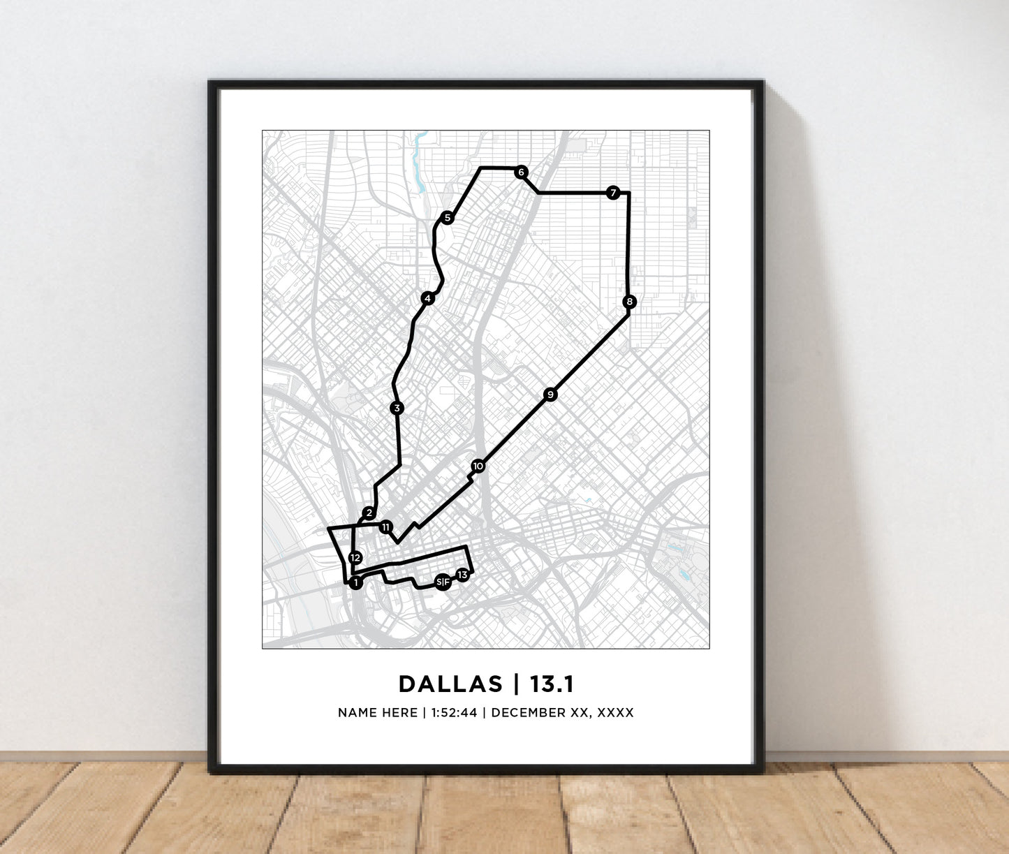 Dallas 13.1 Half Marathoner Print