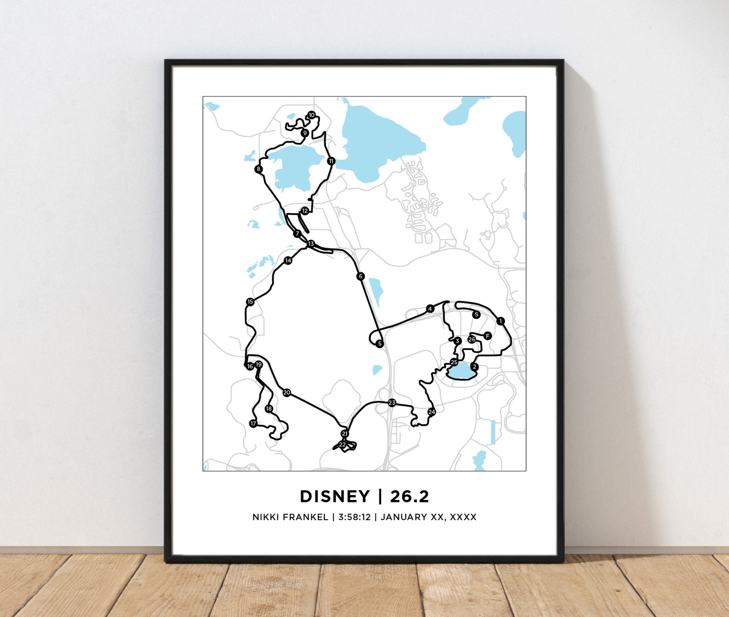 Disney 26.6 Marathoner Print