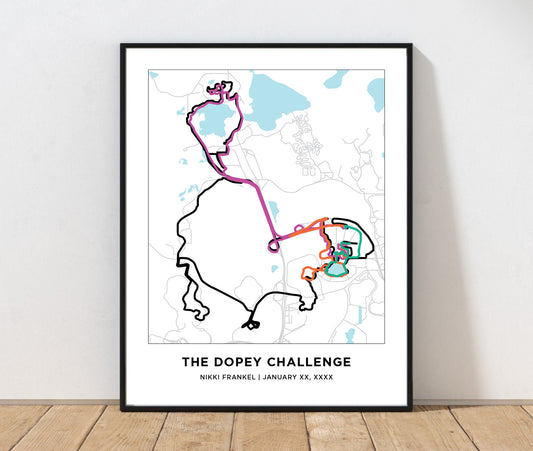 Dopey Race Challenge Print