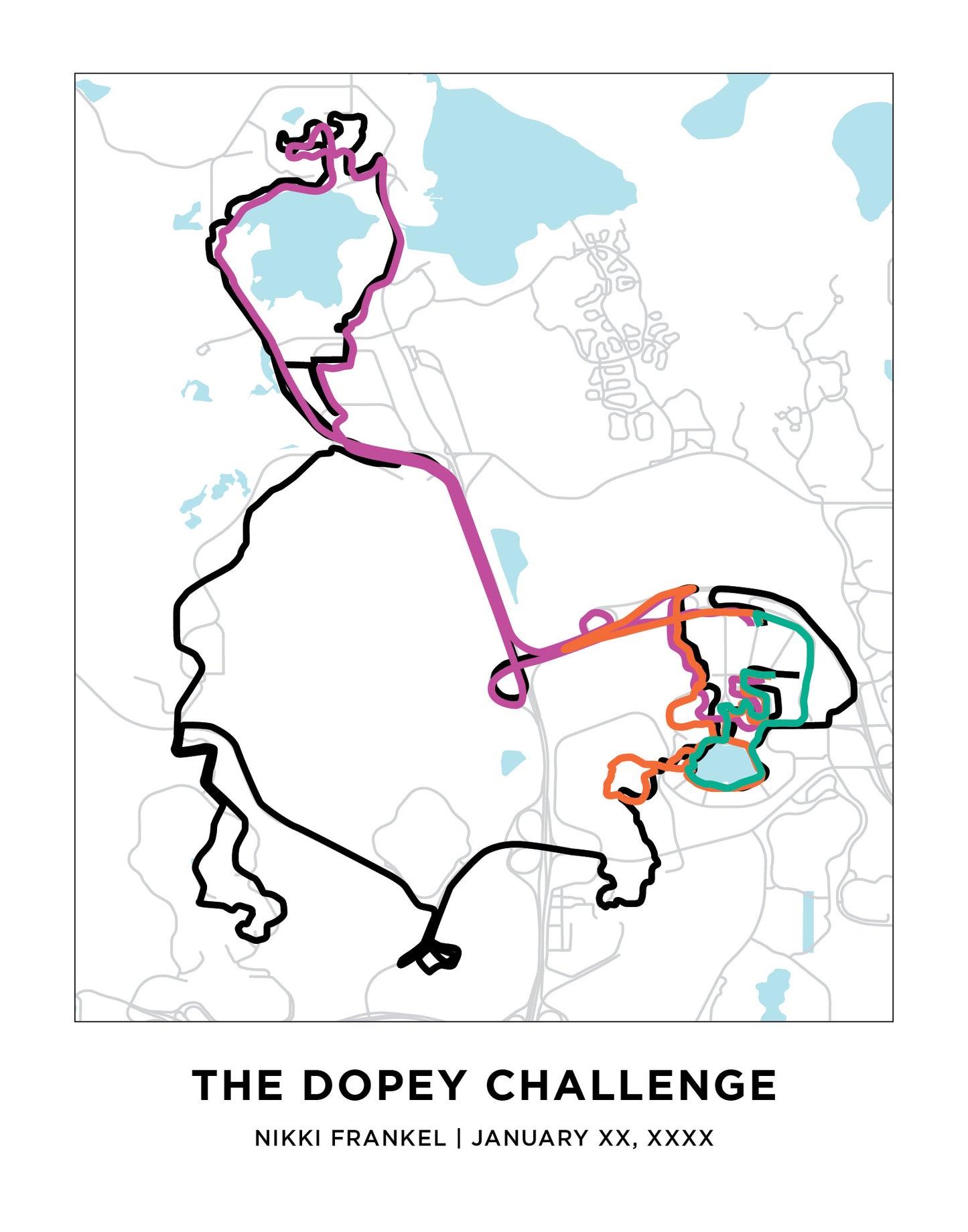 Dopey Race Challenge Print