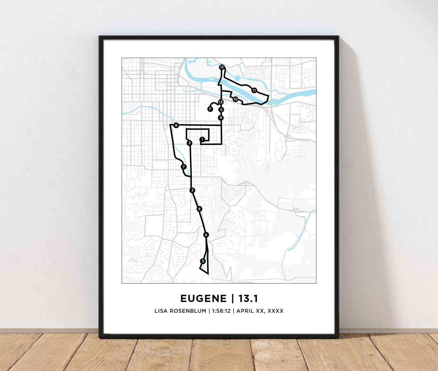 Eugene 13.1 Half Marathoner Print