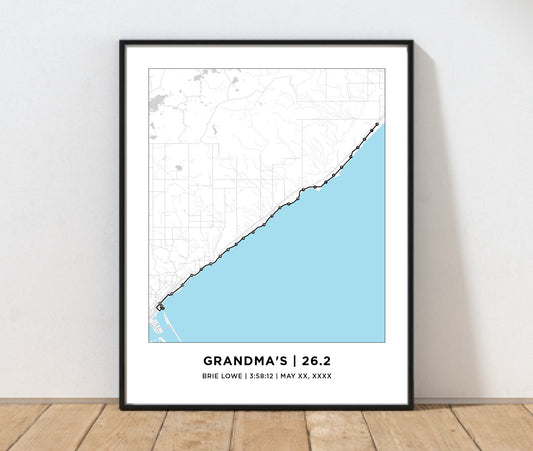 Grandma's 26.2 Marathoner Print