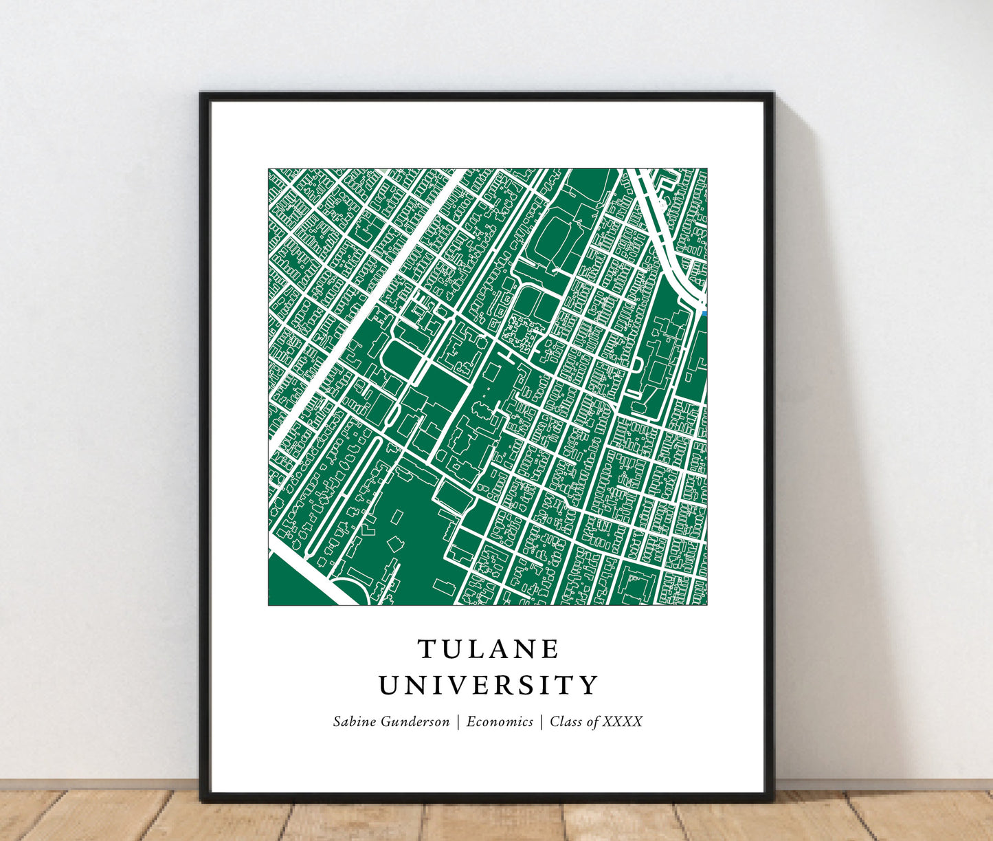Tulane University Campus Print