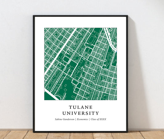 Tulane University Campus Print