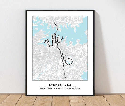 Sydney 26.2 Marathoner Course Map
