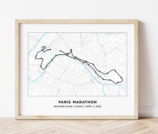 Paris 26.2 Marathoner Course Map