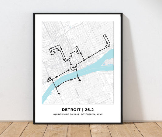 Detroit 26.2 Marathoner Print