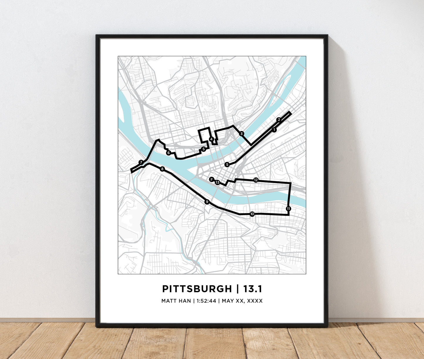 Pittsburgh 13.1 Half Marathoner Print