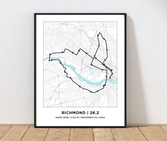 Richmond 26.2 Marathoner Map